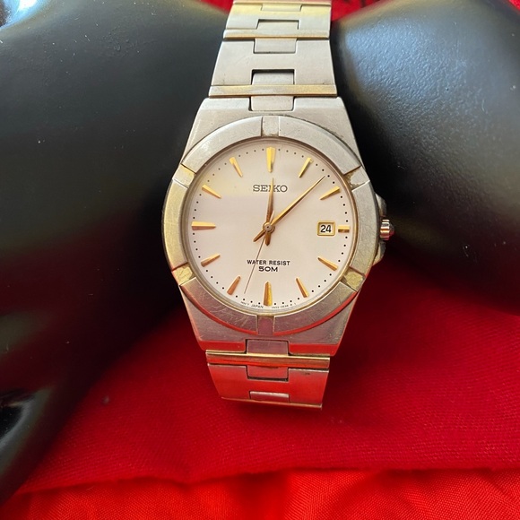 Seiko Two-Tone Silver and Gold Watch